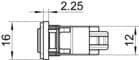 Code 099617 - Crémone inverseur F15 cote D fixe ajustable