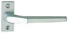 Code 101576 - Béquilles doubles sur rosaces, carré de 8 mm 117GF22 : carré 8x110 mm - Argent