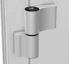 Code 101641 - Paumelle TURBAND 4 2L, axe à 20 mm, EA 62,5 mm A903 9W000 : avec vis d'ancrage 58 mm - Noir 9005