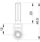 Code 102214 - Douille broche uni-jet d