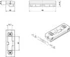 Code 118790 - Gâche double réglable zamak