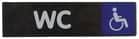 Code 120381 - Plaque signalétique plexiglas adhésive PMR