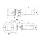Code 122116 - Douille de scellement pour portail