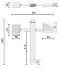 Code 125314 - Arrêt de grille à bascule