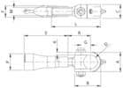 Code 129983 - Gond réglable à sceller 184