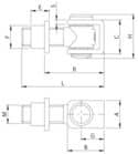 Code 132195 - Gond à douille réglable 120
