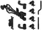 Code 134477 - Accessoires pour espagnolette réglable type Provence