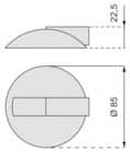 Code 135527 - Butée de sol inox 625xa