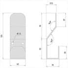 Code 136045 - Porte-manteau inox