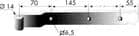 Code 138061 - Penture cambrée aluminium