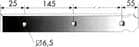 Code 138082 - Contre-penture aluminium