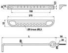 Code 138607 - Crochet crémaillère et bloqueur aluminium