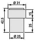 Code 138761 - Butoir de sol inox carré EZ217Q