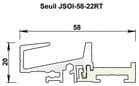 Code 139461 - Profil de seuil aluminium JSOI20-58-22RT