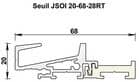 Code 139538 - Profil de seuil aluminium JSOI20-68-28RT