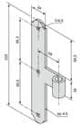 Code 139860 - Penture intermédiaire pour gond à sceller feston