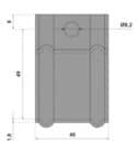 Code 140329 - Support enveloppant mural 3631
