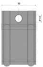 Code 140406 - Support enveloppant mural 5141