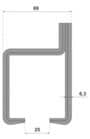 Code 140490 - Support enveloppant mural 6356