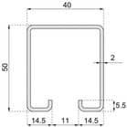 Code 141358 - Rail tubulaire sportub 5040 force 150 kg