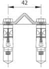 Code 142471 - Rail pour galet avec gorge en V