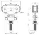 Code 143080 - Monture à galet force 40 kg