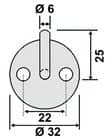 Code 174965 - Platine ronde