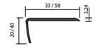 Code 178857 - Nez de marche aluminium