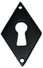 Code 205334 - Entrée losange fer laqué noir
