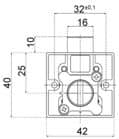 Code 216916 - Serrure 1 point à plaquer uno