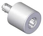 Code 216958 - Bouton universel nickelé