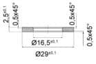 Code 216972 - Kit d'adaptation pour serrures espagnolettes et crémones