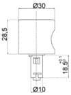 Code 216986 - Bouton universel aluminium