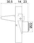 Code 217021 - Serrure pour portes coulissantes