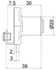 Code 217084 - Serrure pour porte double battante verre