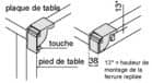 Code 217336 - Ferrure rabattable