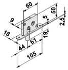 Code 217714 - Serrure à tenon 13 mm