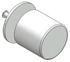 Code 225533 - Bouton fixe pour serrure crémone