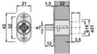 Code 227206 - Serrure à pression à cylindre z23