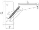 Code 227710 - Compas de porte relevable