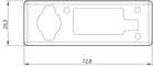Code 227927 - Plaque de fixation et de compensation pour serrure 8002