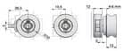 Code 228123 - Serrure pour portes verre type 321.01 Z23