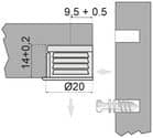 Code 234213 - Boîtier excentrique gamme plastique