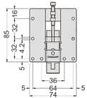 Code 235249 - Attache réglable invisible 814