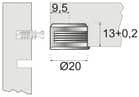 Code 235375 - Boîtier plastique diamètre 20