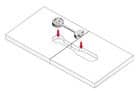 Code 236971 - Ferrure d'assemblage pour plan de travail K TOP