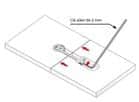 Code 236971 - Ferrure d'assemblage pour plan de travail K TOP