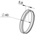 Code 240399 - Embout élégance diamètre 40 mm