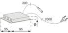 Code 240495 - Interrupteur + boîtier touch LED 12 V 220 / 240 V