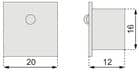 Code 240495 - Interrupteur + boîtier touch LED 12 V 220 / 240 V